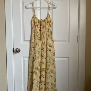 Reformation Bran Dress size 2 yellow